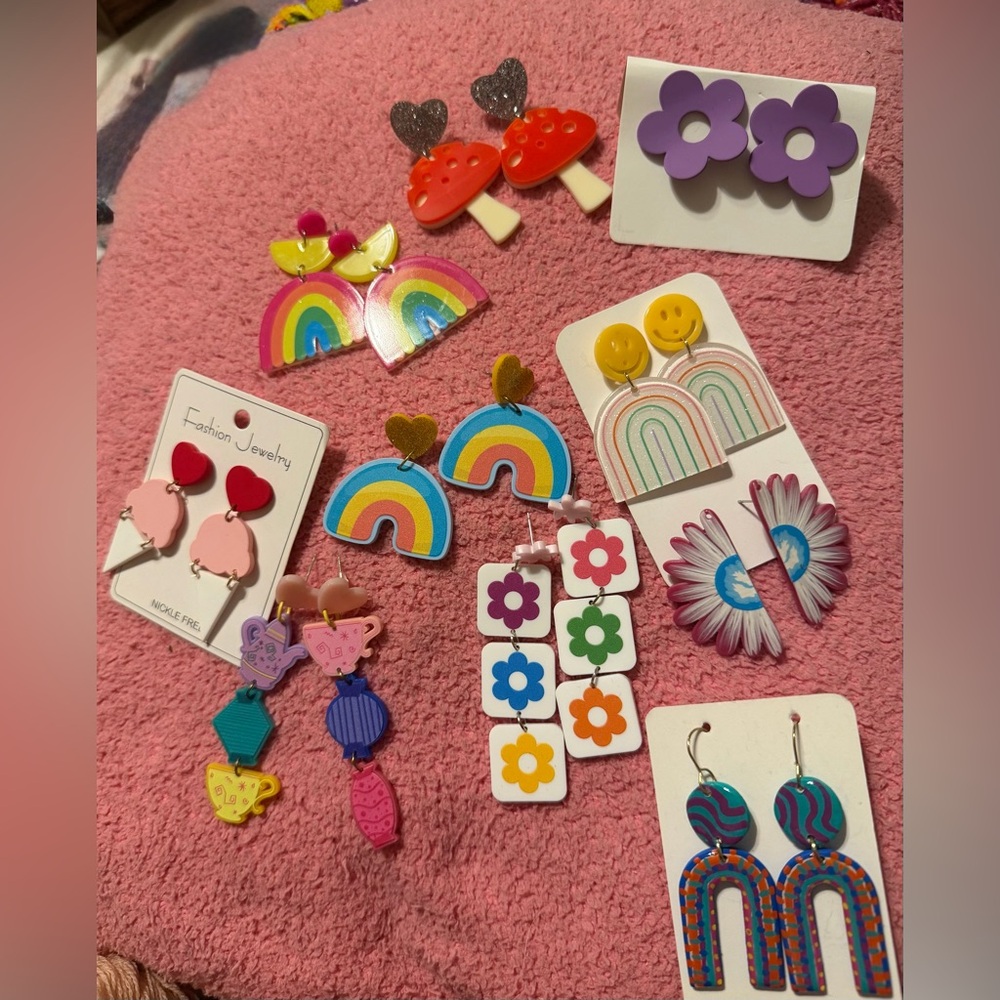 Colorful  Earrings lot